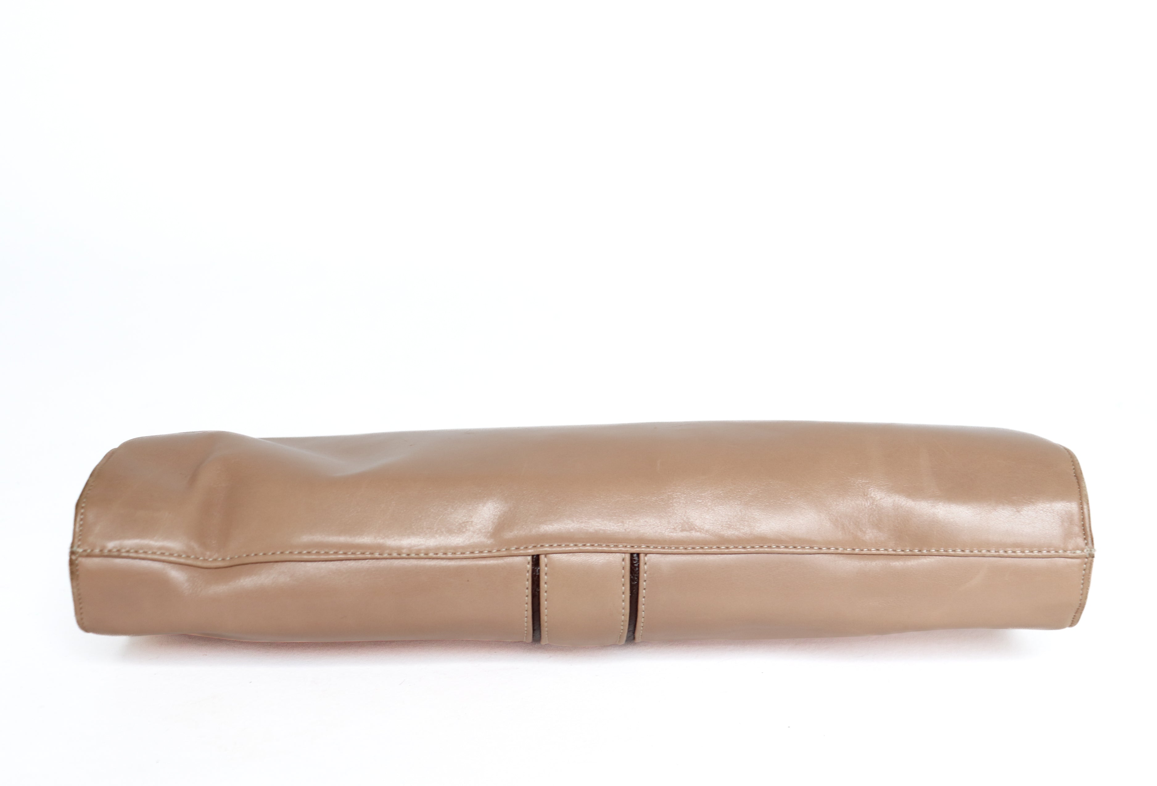 Renata Vintage Shoulder / Clutch Bag - Beige Leather - 1980s - Small