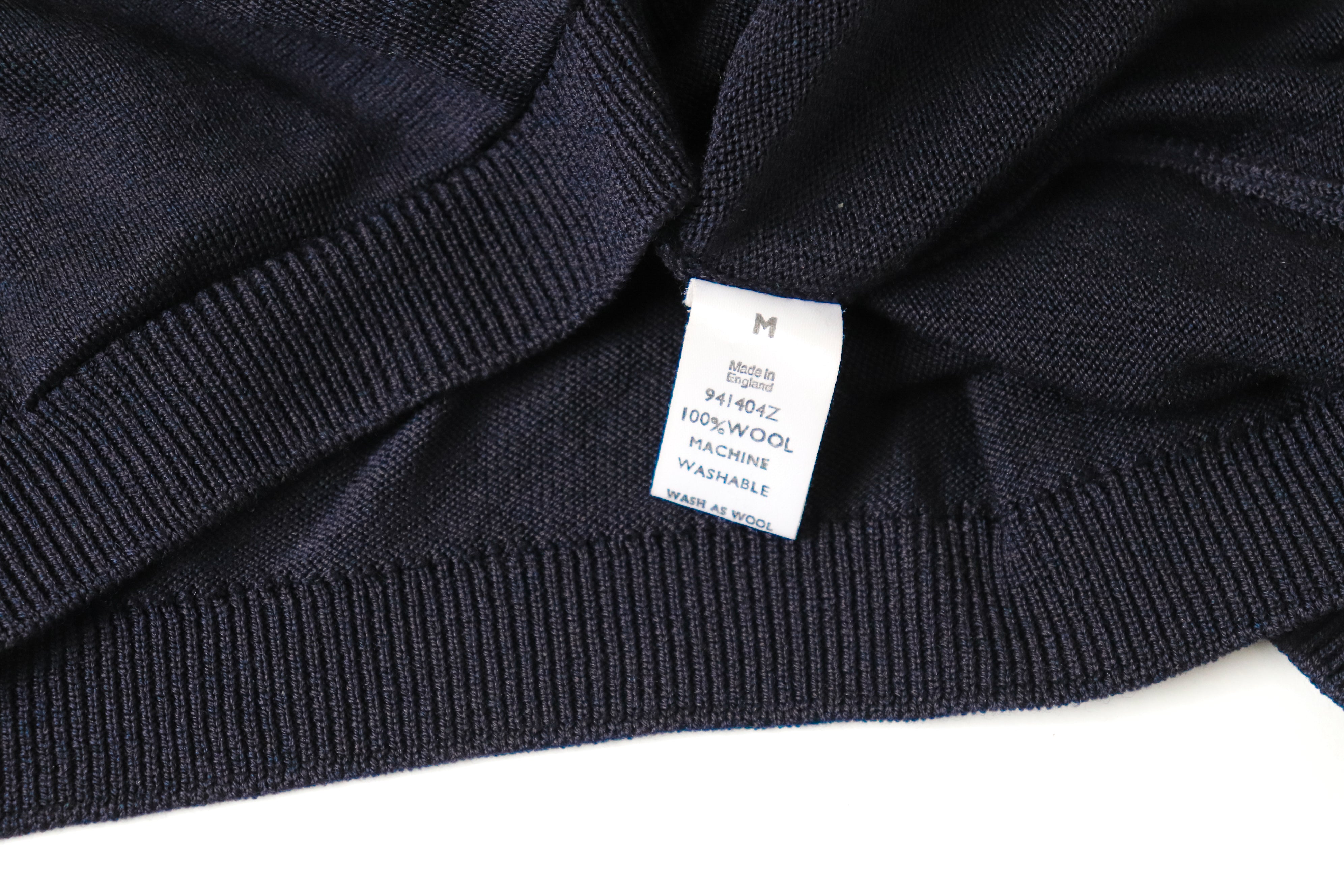 Viyella Oversized Wool Cardigan - Vintage - Dark Blue -  Fit L / UK 14