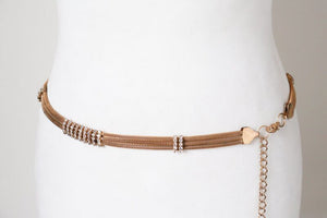 Gilt Chain Belt -  Metal ( Gold Tone )- Medium