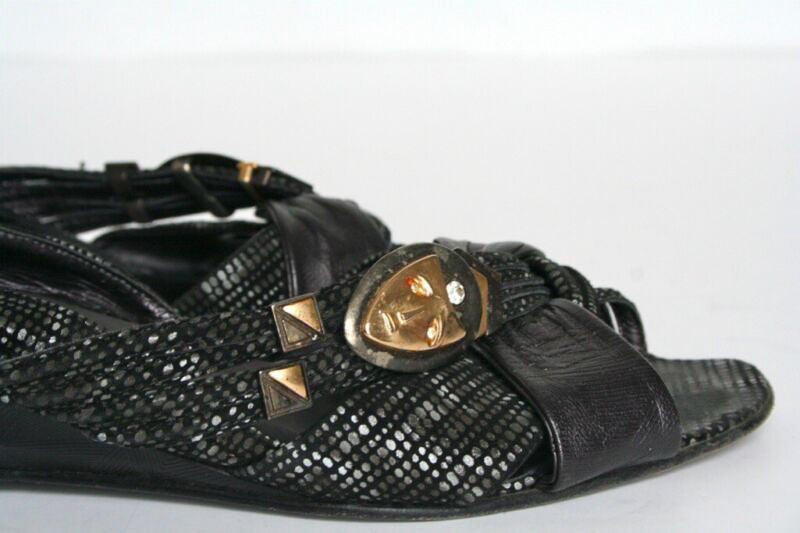 Tribal Vintage 1980s Sandals - Flat / Low Heel - Benito Scardavi - UK 6 / 39