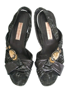 Tribal Vintage 1980s Sandals - Flat / Low Heel - Benito Scardavi - UK 6 / 39