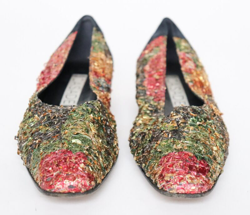 Casadei Ballet Flats - Vintage Pumps / Flat Shoes - Sparkly / Party - 39 / UK 6