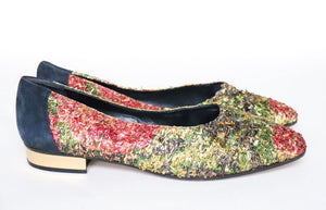 Casadei Ballet Flats - Vintage Pumps / Flat Shoes - Sparkly / Party - 39 / UK 6