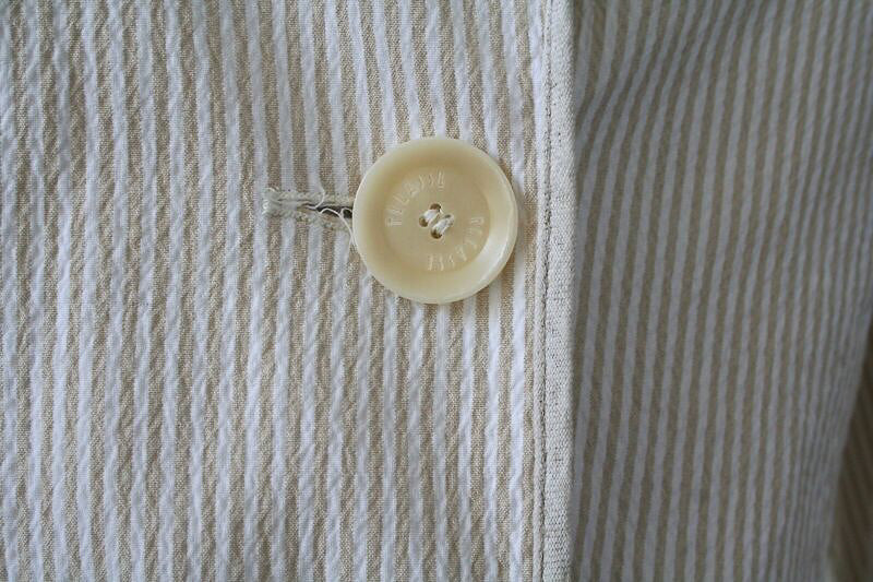 Cotton Jacket - Beige Striped - Premier Classe Alviero Martini - Fit  8 / 10