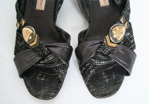 Tribal Vintage 1980s Sandals - Flat / Low Heel - Benito Scardavi - UK 6 / 39