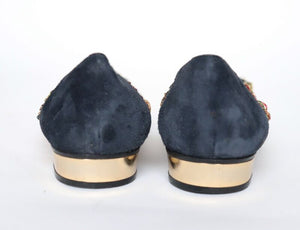 Casadei Ballet Flats - Vintage Pumps / Flat Shoes - Sparkly / Party - 39 / UK 6