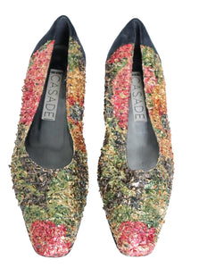Casadei Ballet Flats - Vintage Pumps / Flat Shoes - Sparkly / Party - 39 / UK 6