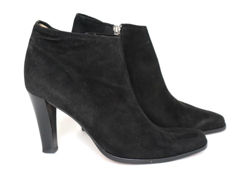 Fratelli Rossetti Ankle Boots Black Suede Leather - Fit 39 / UK 6