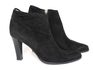 Fratelli Rossetti Ankle Boots Black Suede Leather - Fit 39 / UK 6