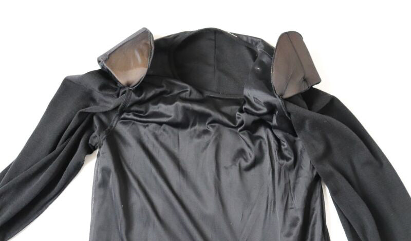 1980s Punk Studded Black  Dress - Loose - Fit L /  UK 14