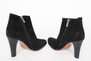 Fratelli Rossetti Ankle Boots Black Suede Leather - Fit 39 / UK 6