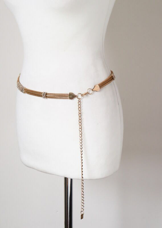 Gilt Chain Belt -  Metal ( Gold Tone )- Medium