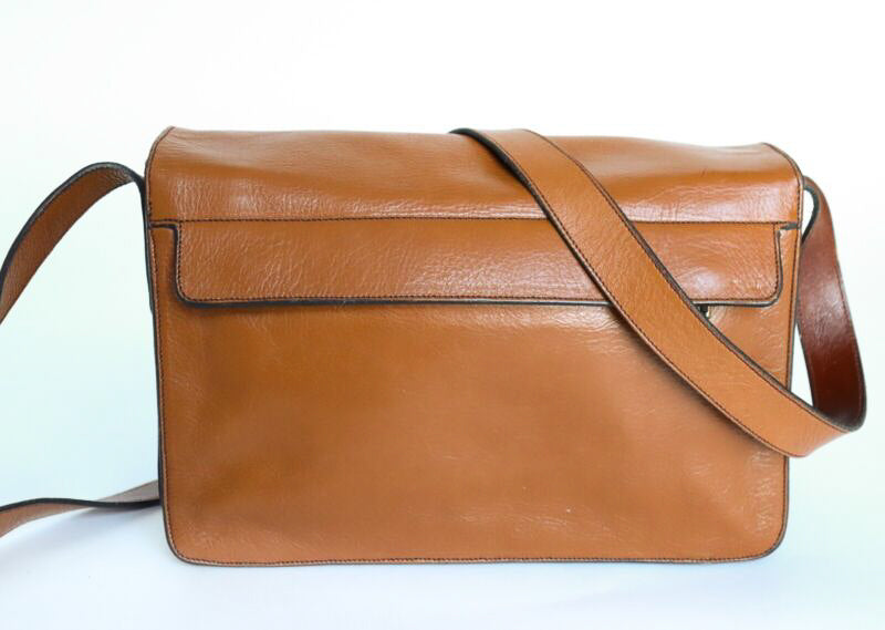 Vintage Shoulder Bag - Barantani -  Brown Leather  - Small / Medium