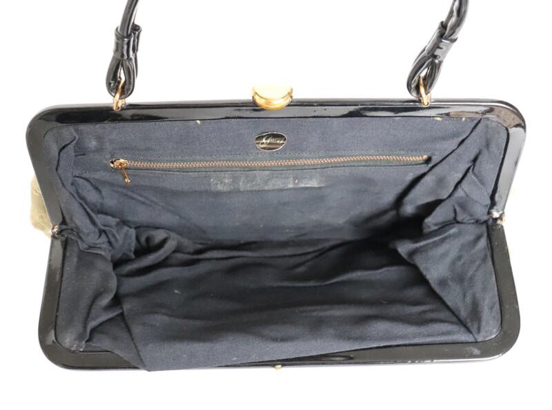 Vintage 1960s Top Handle Bag - Brocade Fabric - Medium
