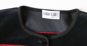 1980s Punk Studded Black  Dress - Loose - Fit L /  UK 14