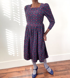 Laura Ashley Corduroy Vintage  Dress -  Label UK 12 - Fit S / M or  UK 10 / 12
