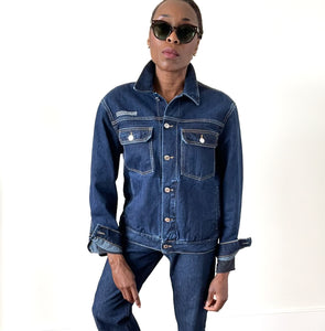 Pangaia Nettle Denim Jacket  - Blue Rinse Wash - M / L - Unisex