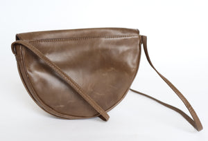 Bellesco Vintage Crossbody Bag - Black / Brown  Leather - 1980s - Small