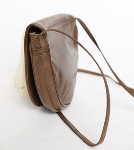 Bellesco Vintage Crossbody Bag - Black / Brown  Leather - 1980s - Small