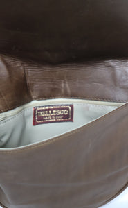 Bellesco Vintage Crossbody Bag - Black / Brown  Leather - 1980s - Small