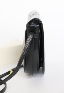 Bellesco Vintage Crossbody Bag - Black / Brown  Leather - 1980s - Small