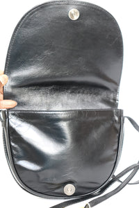 Bellesco Vintage Crossbody Bag - Black / Brown  Leather - 1980s - Small