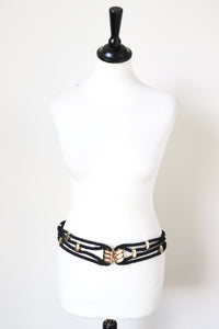 Rope Vintage 1980s Belt - Black - 82 cm - S / M