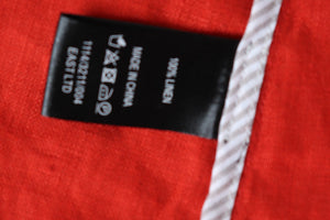 EAST Linen Waterfall Cardigan Jacket - Orange -  M /UK 12