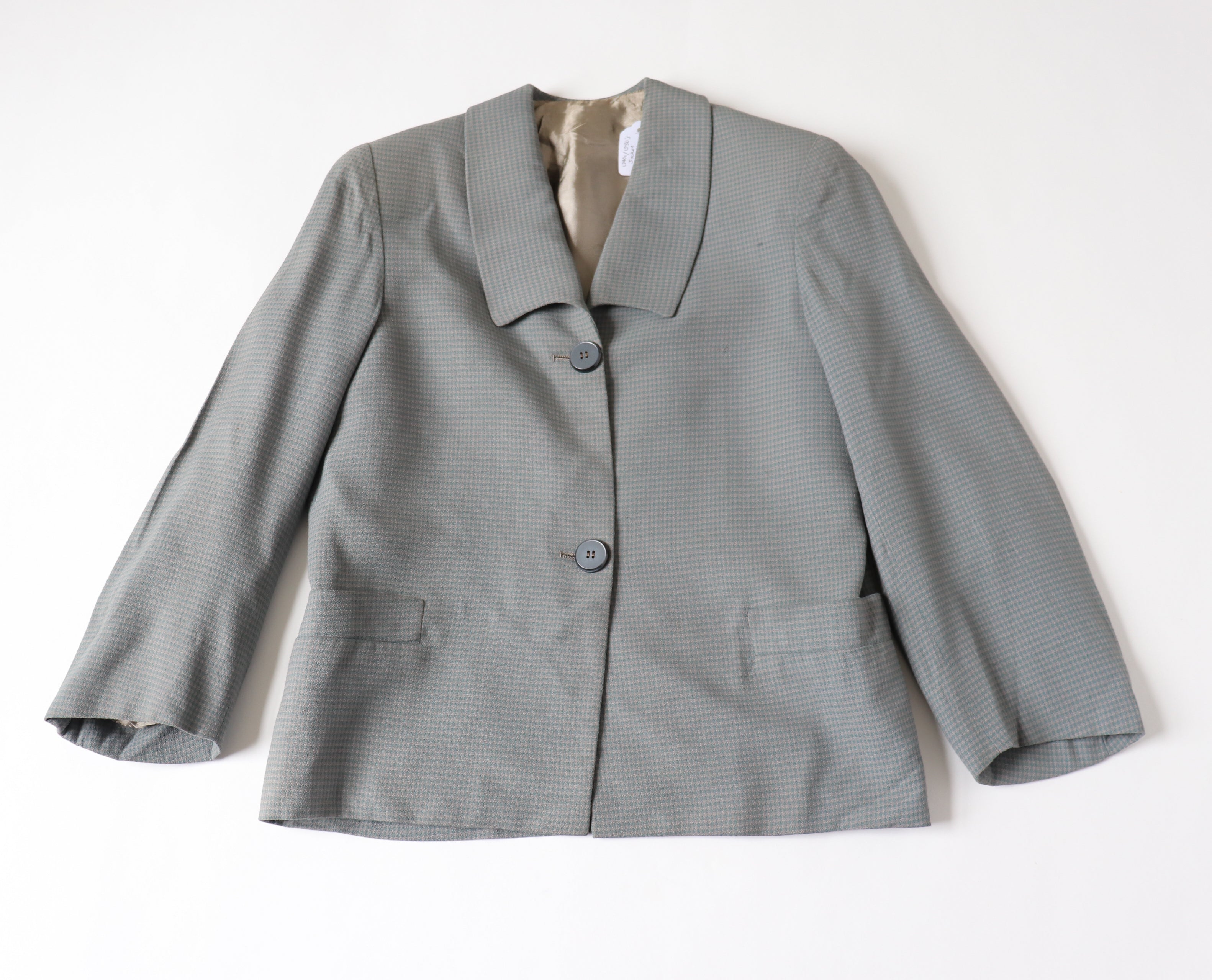 1940s / 1950s Vintage Checked Jacket - M / UK 12