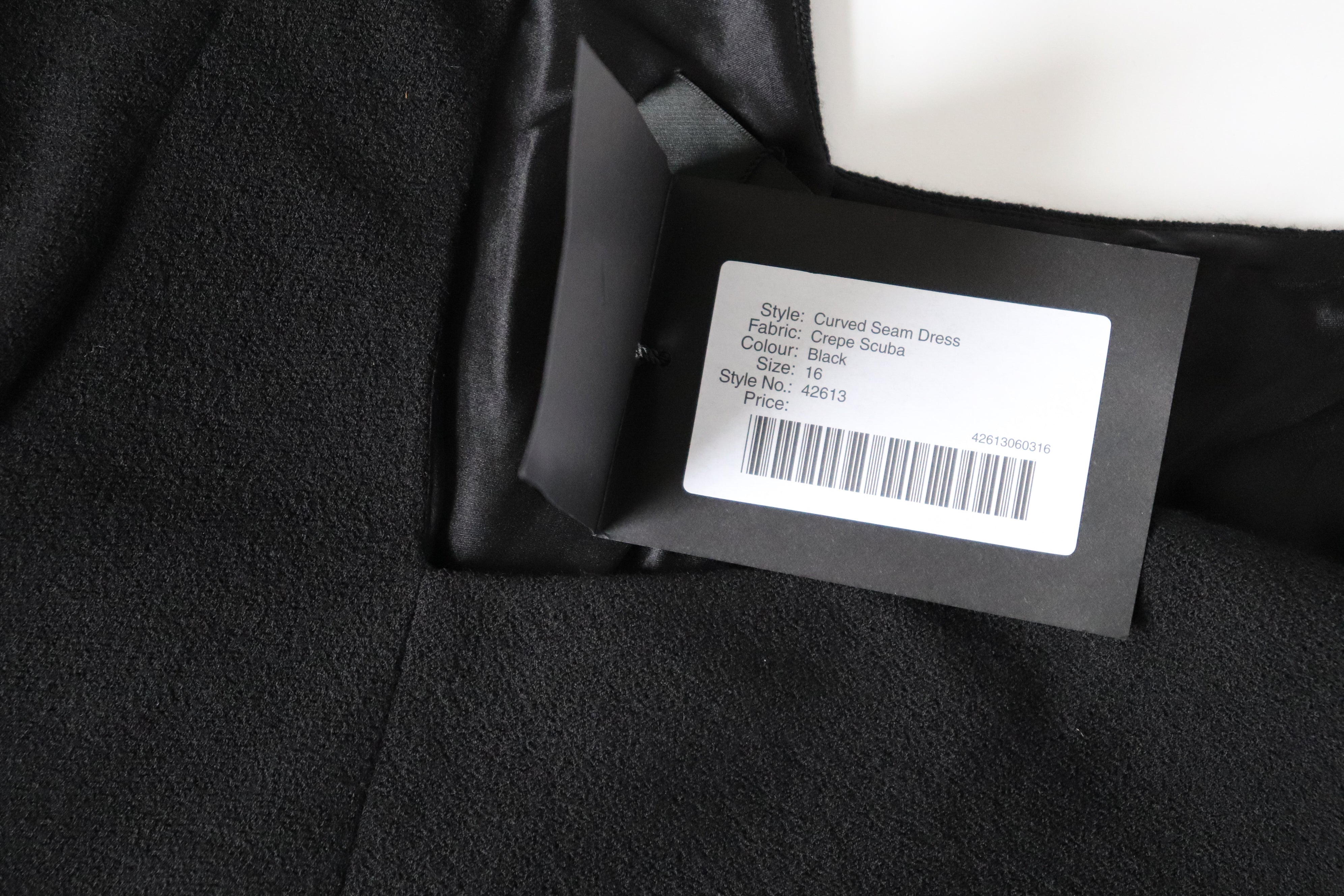 Amanda Wakeley Little Black Dress -  UK 16 / EUR 42  - Unworn - Labels Attached