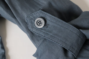 Jaeger Linen Anorak Jacket - 2-way Sleeves - Spring / Summer - S / UK 10-12