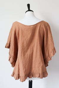 Rope Picnic Summer Blouse Top - Kaftan Sleeves 38  - Fit L / UK 14