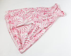 Strapless Cotton Prom Dress - Vintage 1980s - Pink - S G Gilbert - UK 4 XXXS