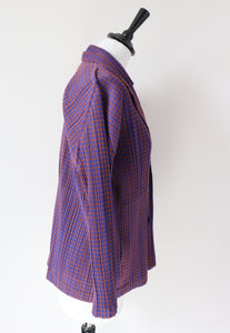 Issey Miyake Pleats Please Cardigan - Ramie Check - JPN 3 (Fit S / M)