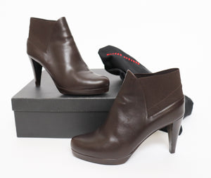 Walter Steiger Leather Ankle Boots - Brown - 39 - Fit UK 6