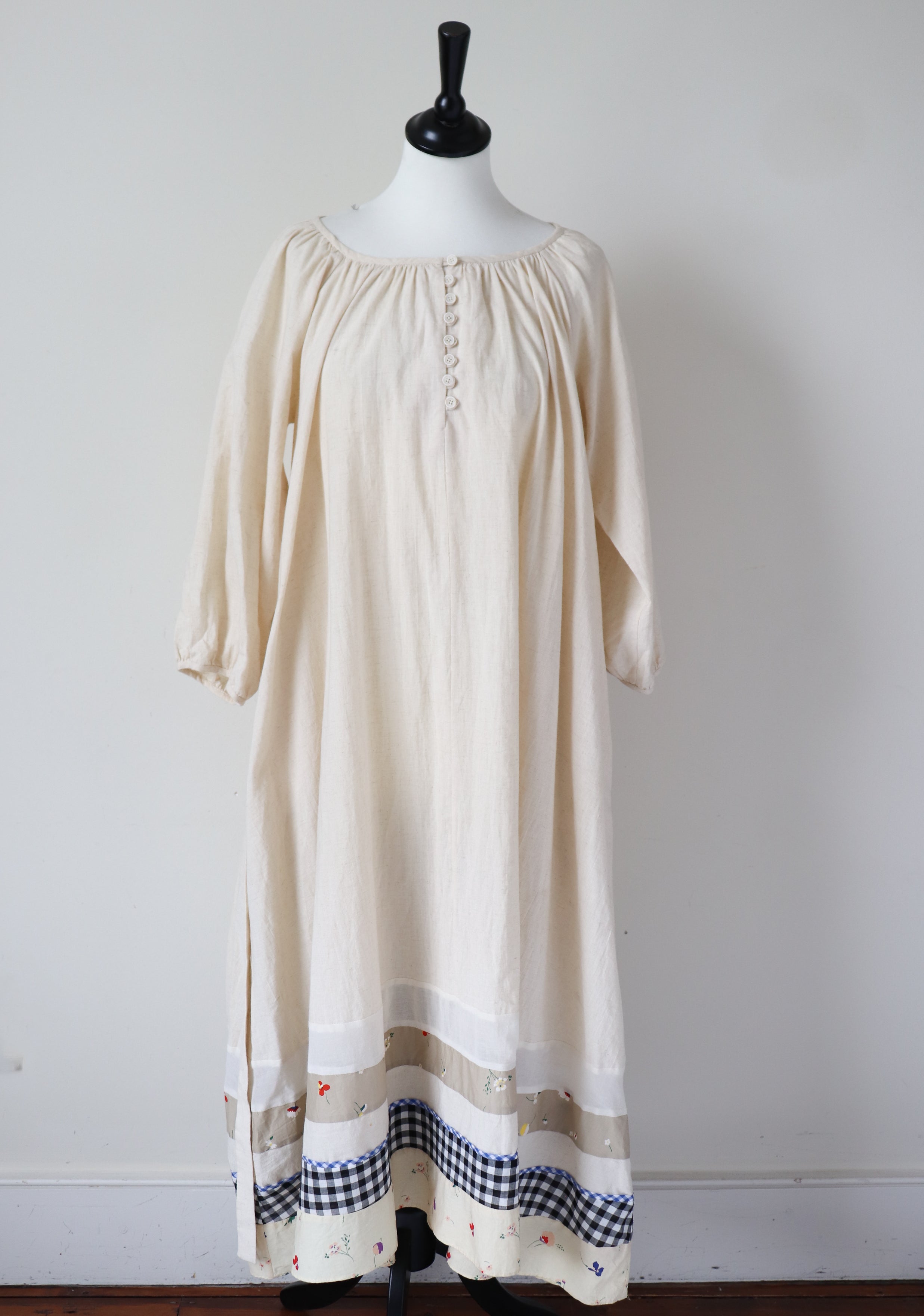 Caron Callahan Dress - A-Line / Belted - Cream - US Label S - Fit Tall M / L