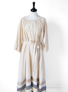 Caron Callahan Dress - A-Line / Belted - Cream - US Label S - Fit Tall M / L