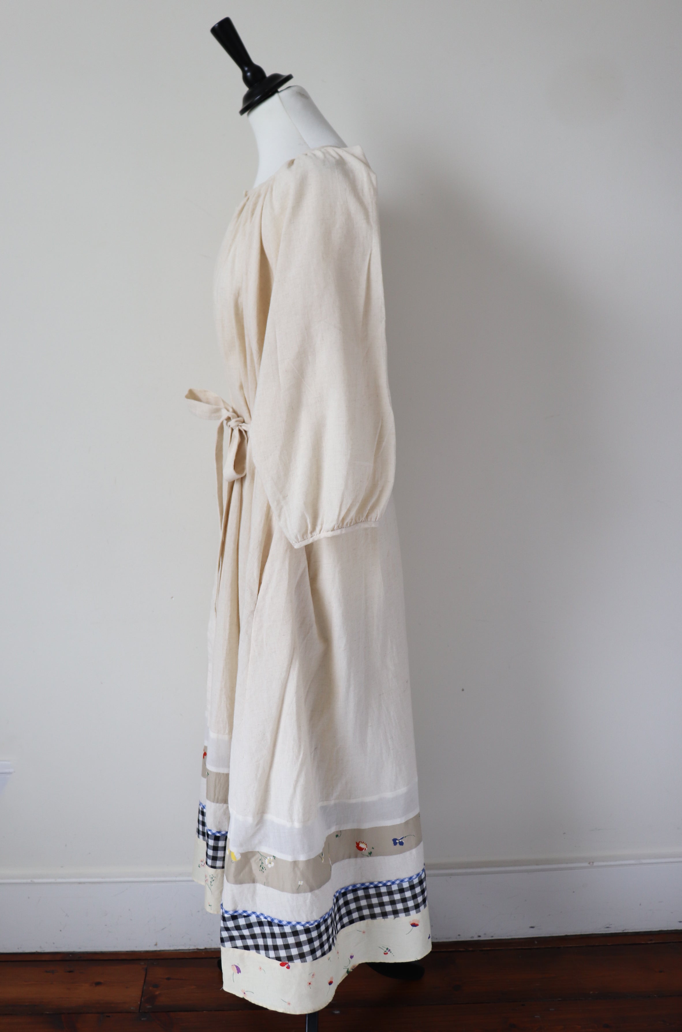 Caron Callahan Dress - A-Line / Belted - Cream - US Label S - Fit Tall M / L