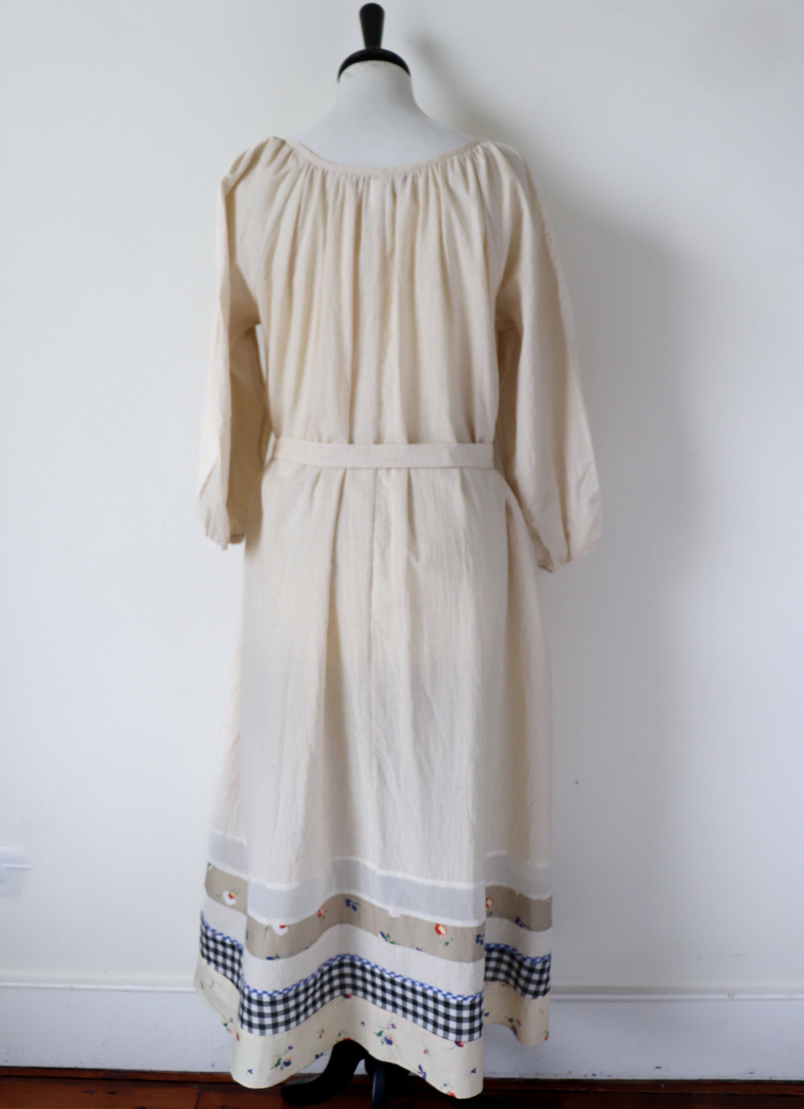Caron Callahan Dress - A-Line / Belted - Cream - US Label S - Fit Tall M / L