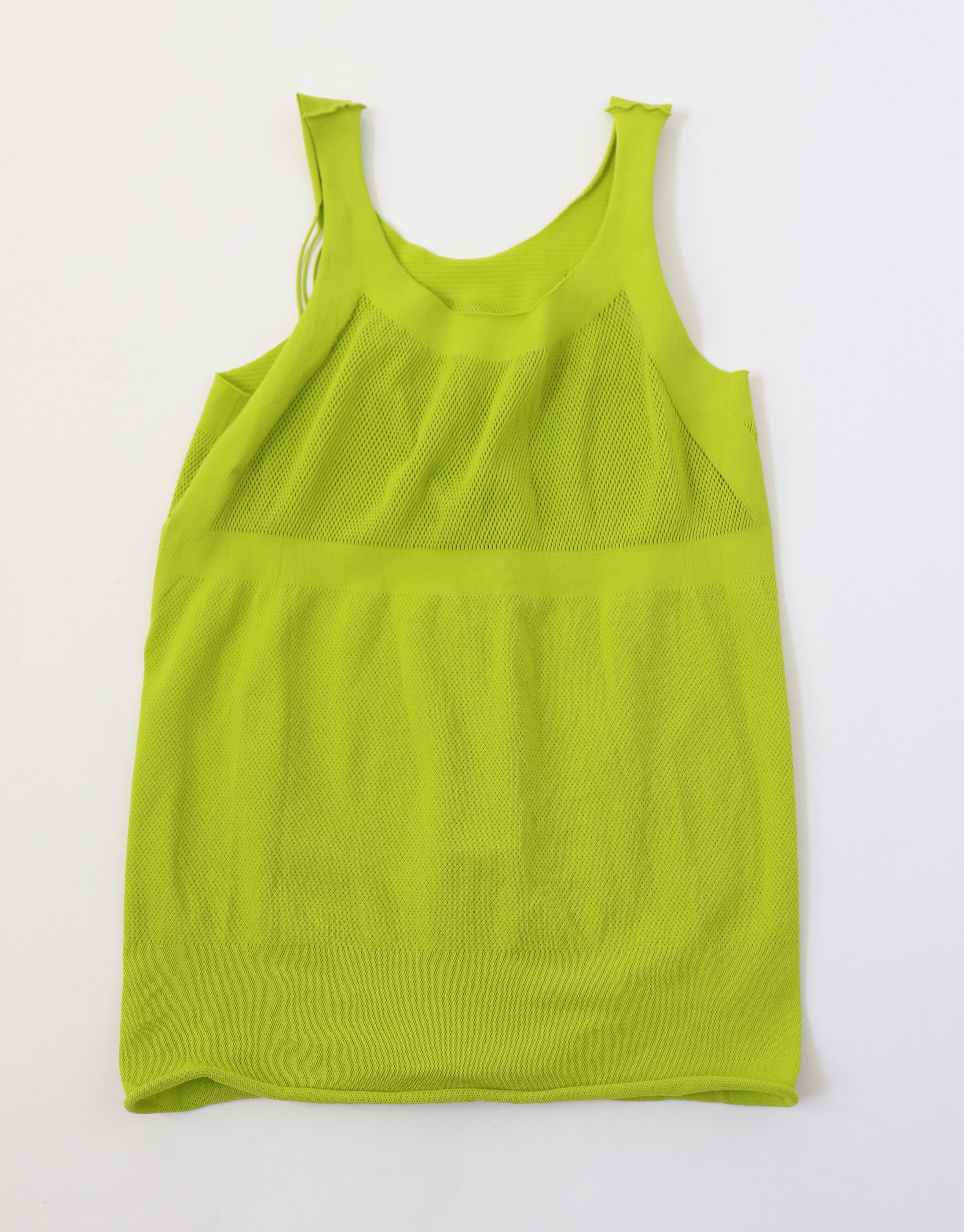 Issey Miyake A-POC Vest Top  Fluoro Green -S / M - UK 10 / 12