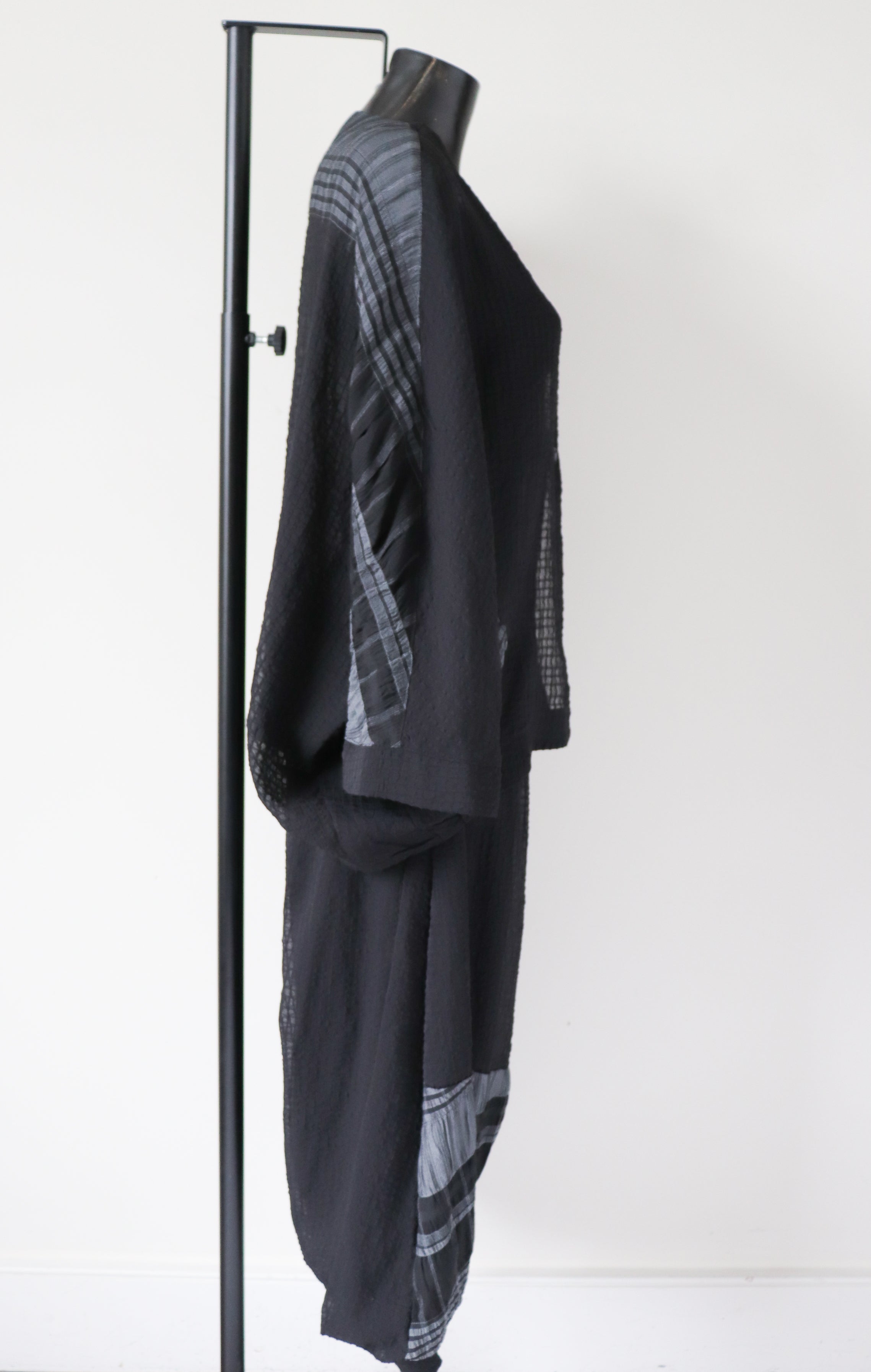 Harem Trouser Suit - Black - El Sujin- Japanese Designer Style - L / XL