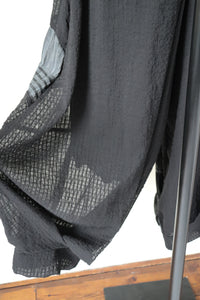 Harem Trouser Suit - Black - El Sujin- Japanese Designer Style - L / XL