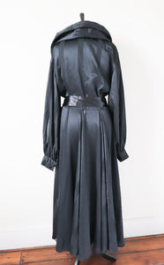 Kamali Evening Black Wrap Dress -  Ball Gown Vintage 1980s - Maxi - Fit M / UK 12