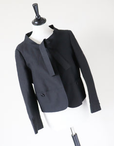 Moschino Cheap and Chic Black Jacket - Cropped - Fit XS / S or UK 8 / 10