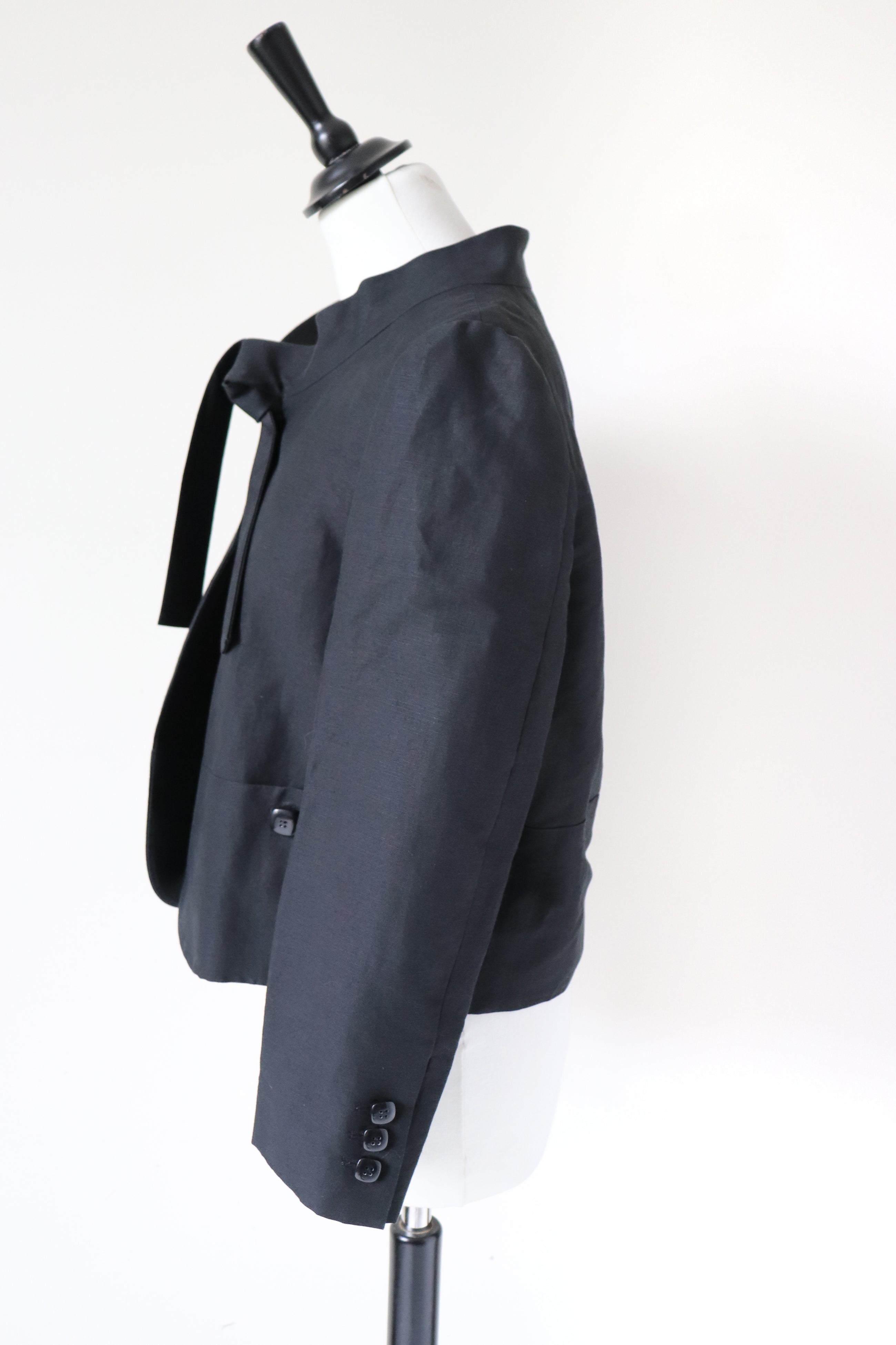 Moschino Cheap and Chic Black Jacket - Cropped - Fit XS / S or UK 8 / 10