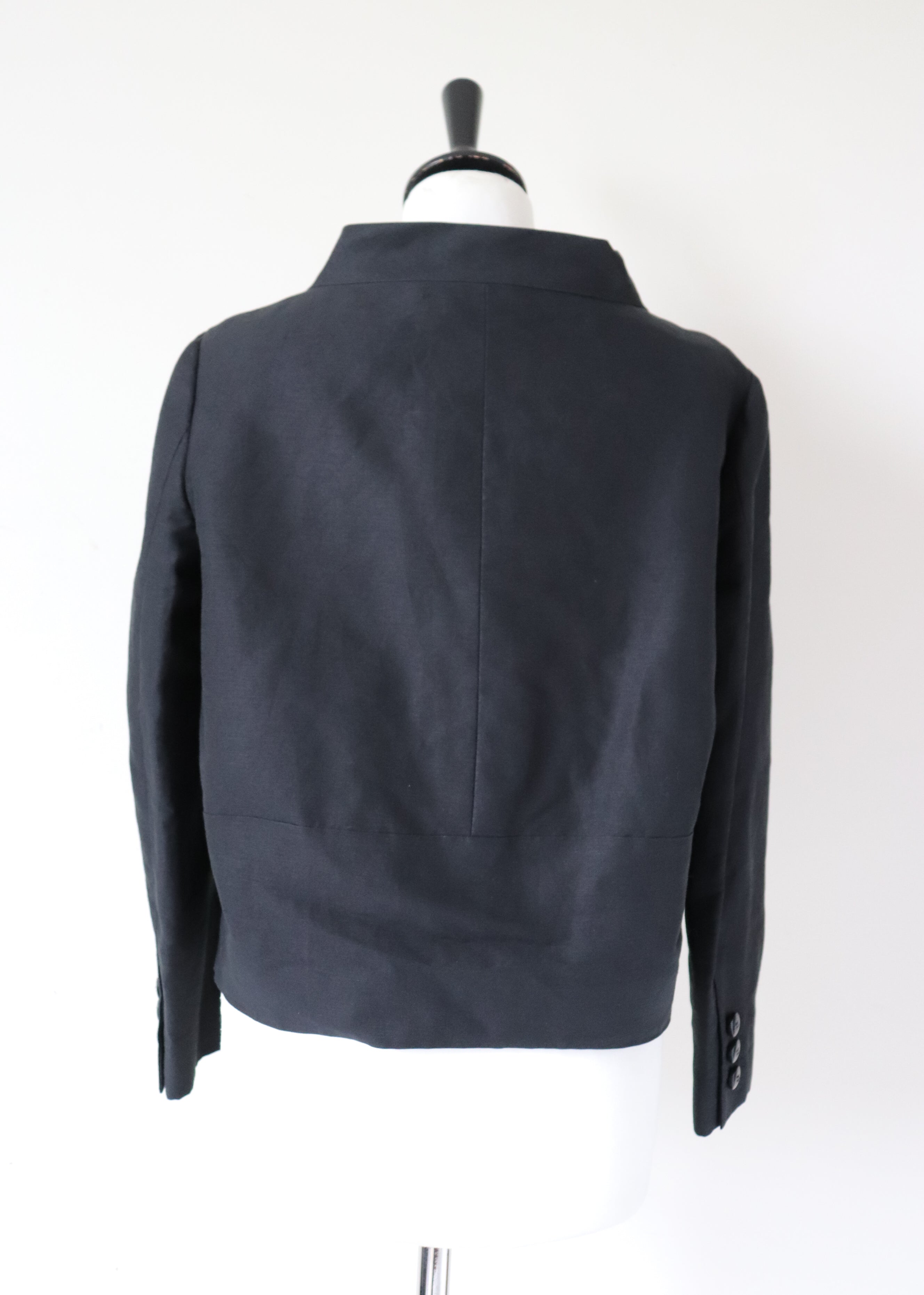 Moschino Cheap and Chic Black Jacket - Cropped - Fit XS / S or UK 8 / 10