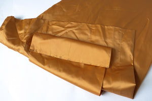 Vintage 1960s Evening Dress - Gold Satin Ball Gown - Fit  S / UK 10