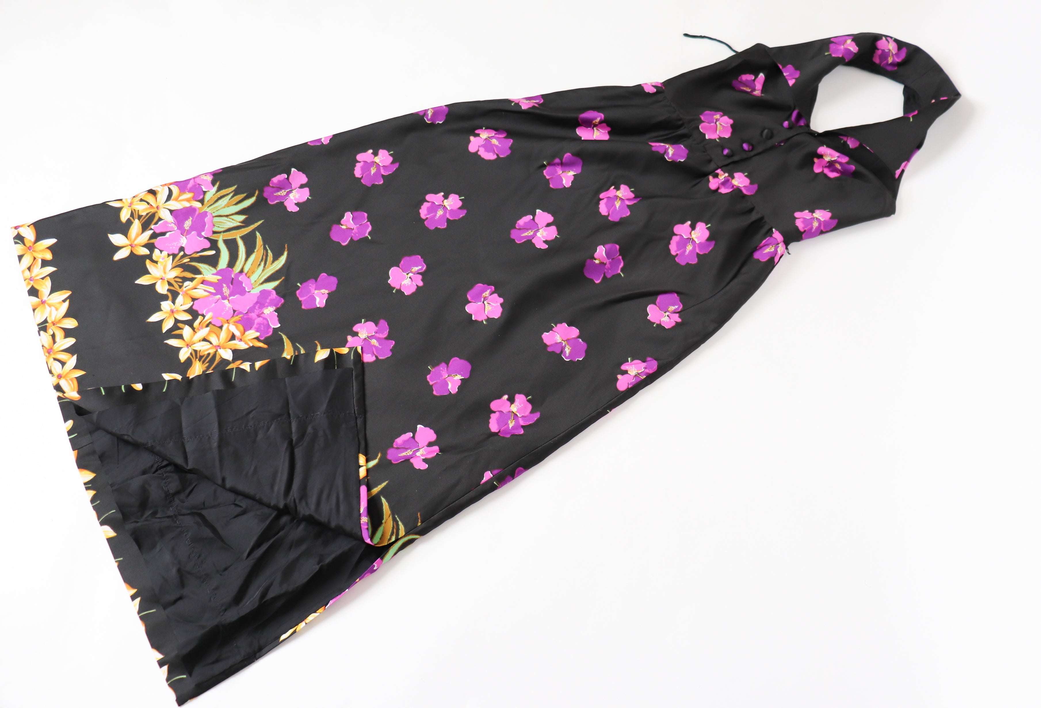 Vera Mont - Paris Vintage Evening Dress - Maxi Halterneck - UK 8 / 10