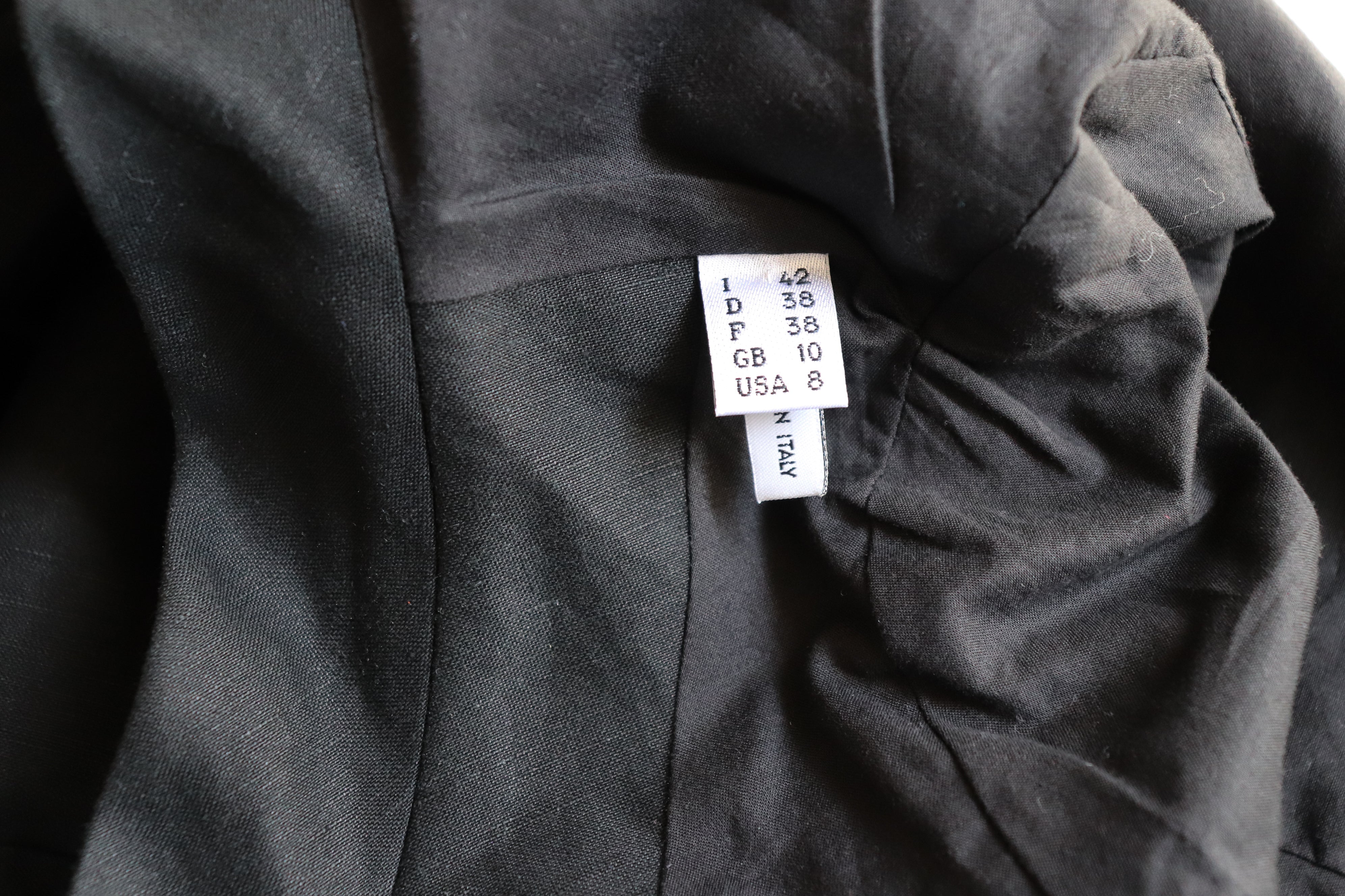 Moschino Cheap and Chic Black Jacket - Cropped - Fit XS / S or UK 8 / 10