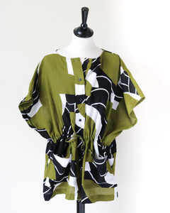 Mapoesie Cotton Beach Kaftan Top / Tunic  - Fit L /XL -  UK 14 / 16